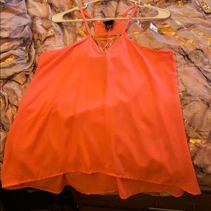 Pink flowy shirt rue 21